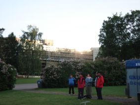 Aurinko valaisee 
 hotelli Rosendahlin ylimmät kerrokset