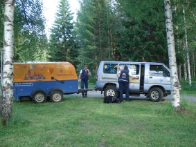 Liettualaisen pallokunnan 
auto