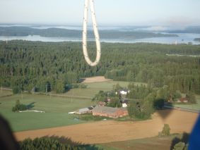 Laskeutumispaikka nääkyvissä